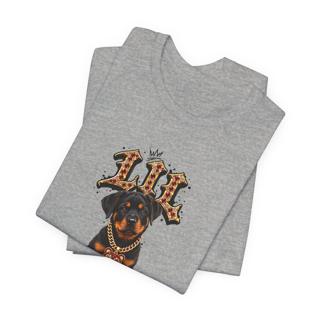Rottweiler Puppy ‘Lil Monster’  Tee — Unisex Graphic T-Shirt
