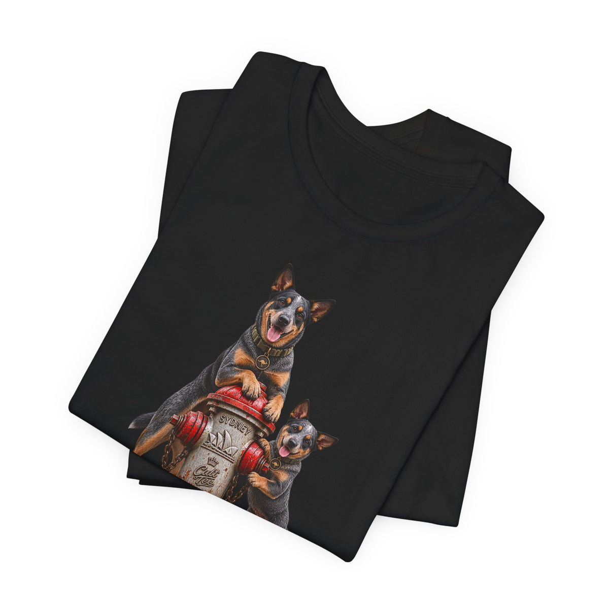 Sydney Fire Hydrant — Australian Cattle Dog Unisex Graphic T-Shirt