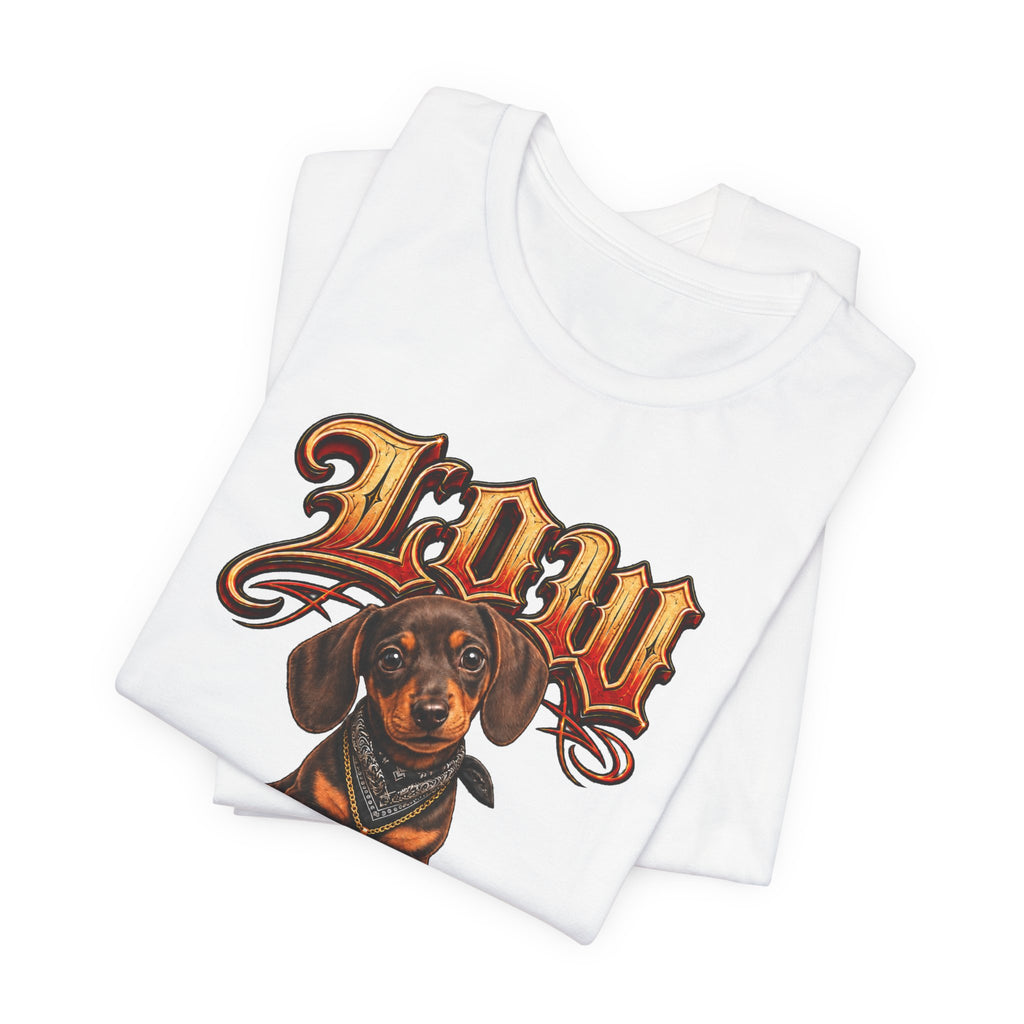 Dachshund 'Low Rider' Graphic Tee — Unisex Dog T-Shirt