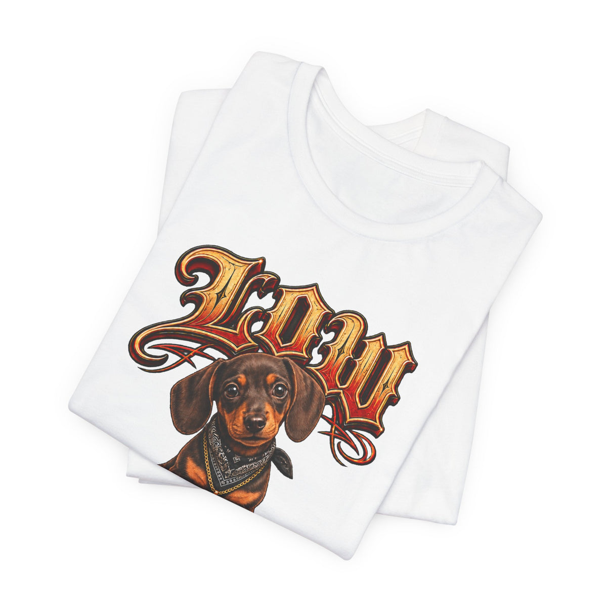 Dachshund 'Low Rider' Graphic Tee — Unisex Dog T-Shirt