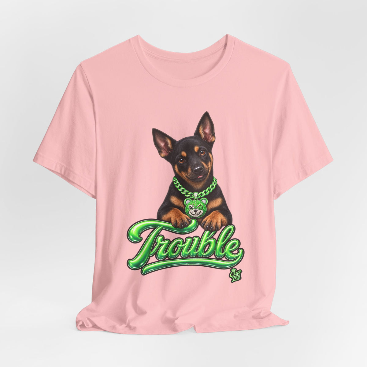 "Trouble" Kelpie Puppy T-Shirt – Unisex Graphic Tee