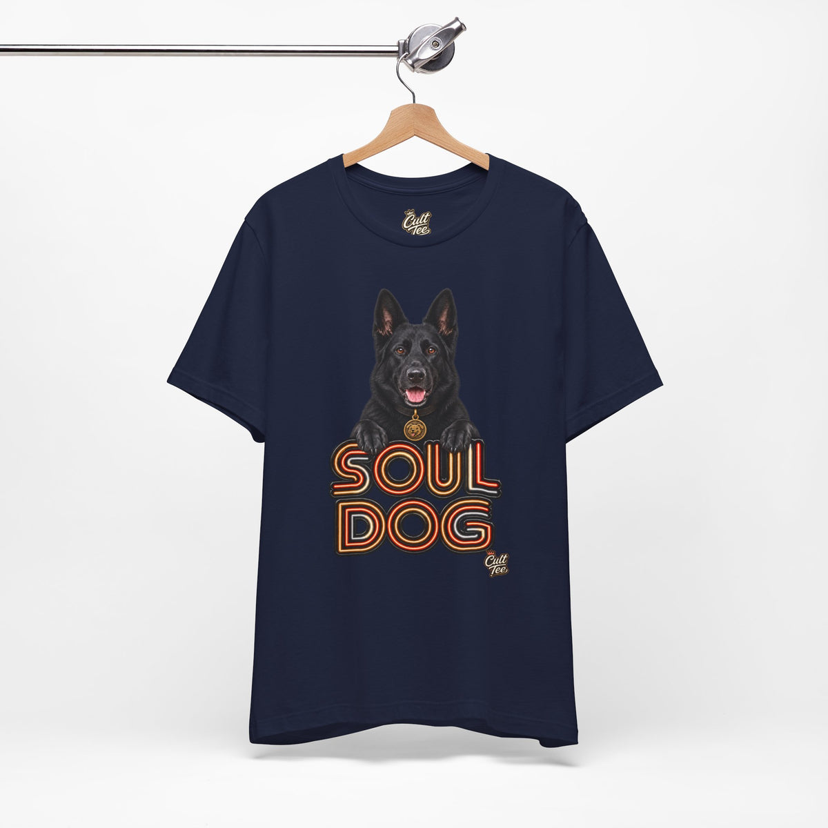 Soul Dog  Black German Shepherd T‑Shirt — Unisex Graphic Tee