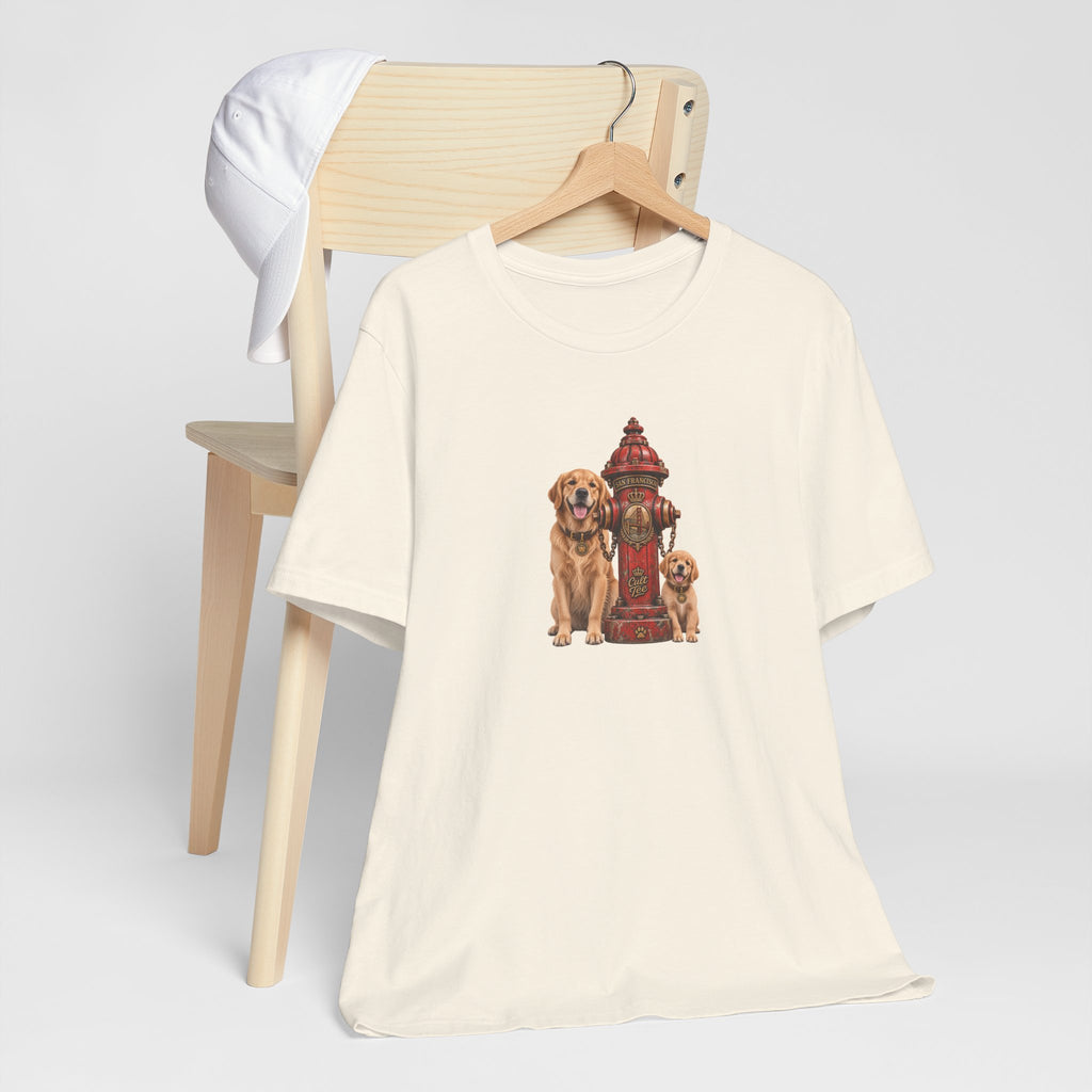 San Francisco Fire Hydrant - Golden Retriever Unisex T-Shirt