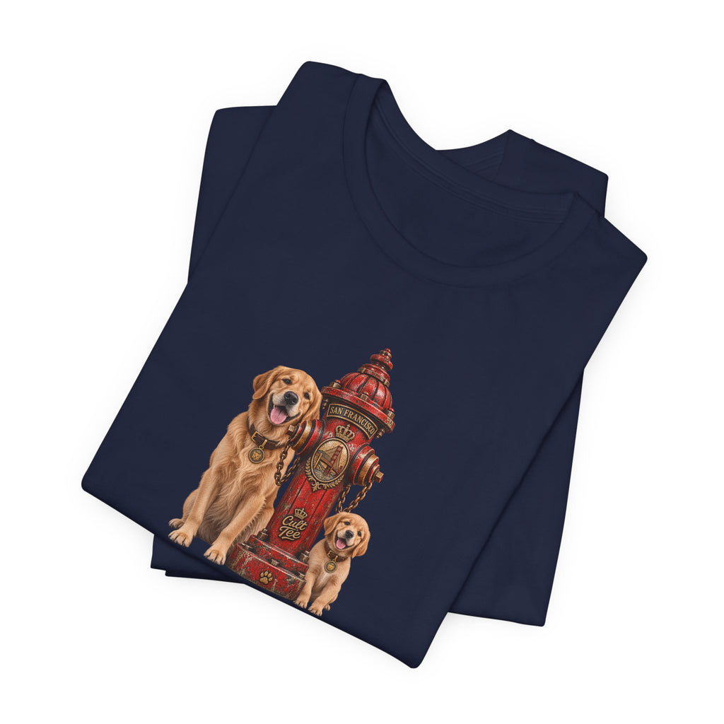 San Francisco Fire Hydrant - Golden Retriever Unisex T-Shirt