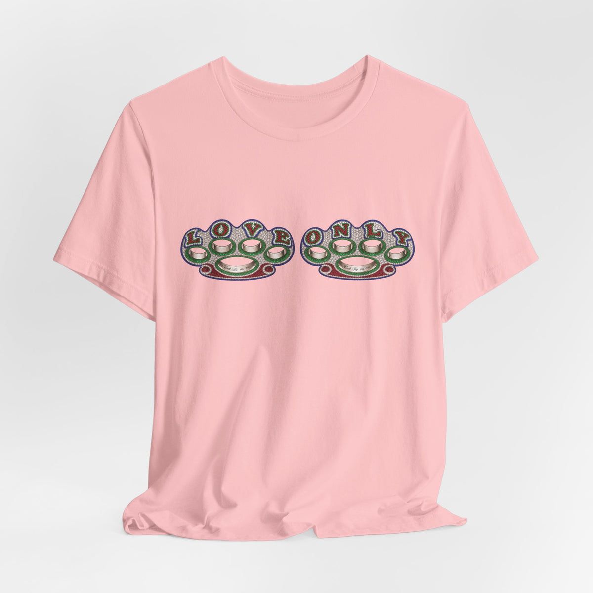 Brass Knuckles Graphic Tee — Retro Streetwear Short Sleeve Shirt