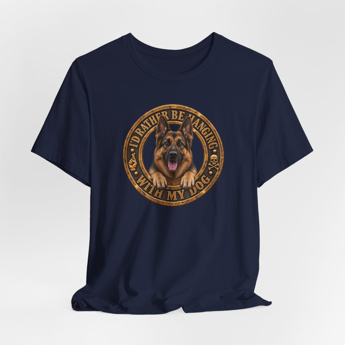 German Shepherd 'I'd Rather Be Hanging With My Dog T-Shirt - Unisex Graphic Tee