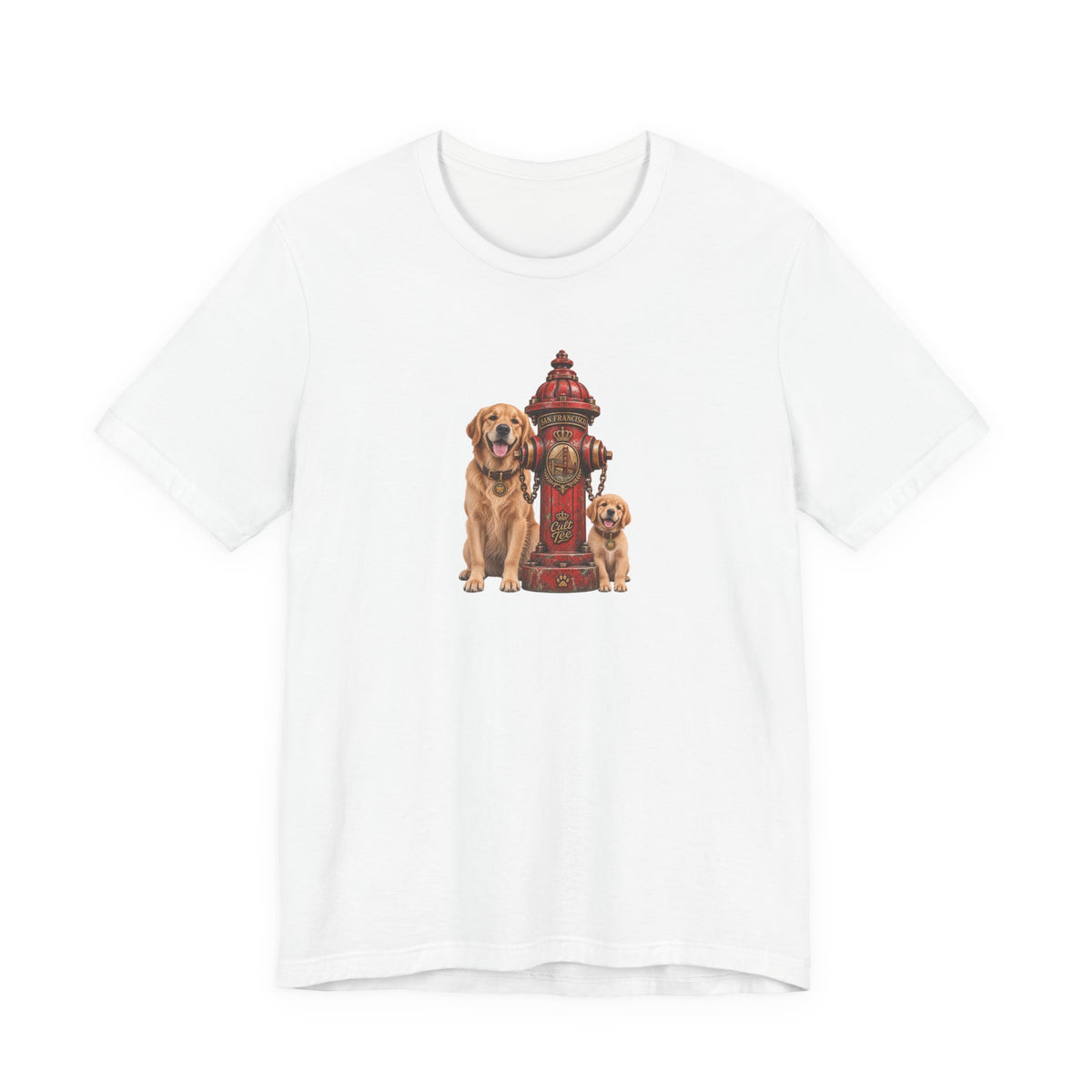 San Francisco Fire Hydrant - Golden Retriever Unisex T-Shirt