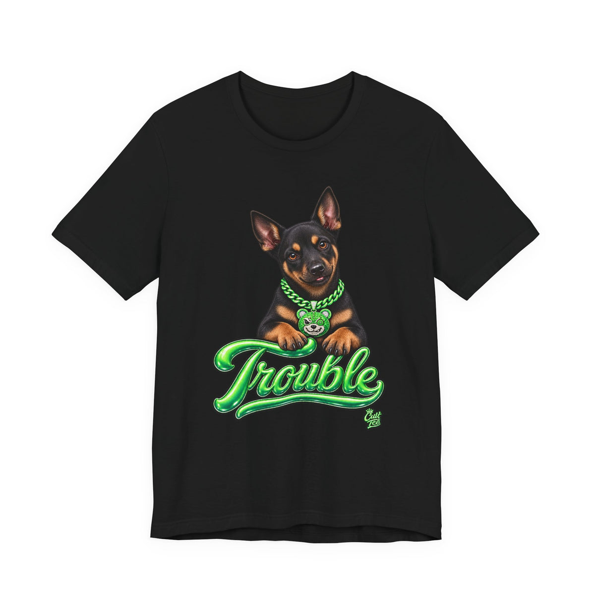 "Trouble" Kelpie Puppy T-Shirt – Unisex Graphic Tee