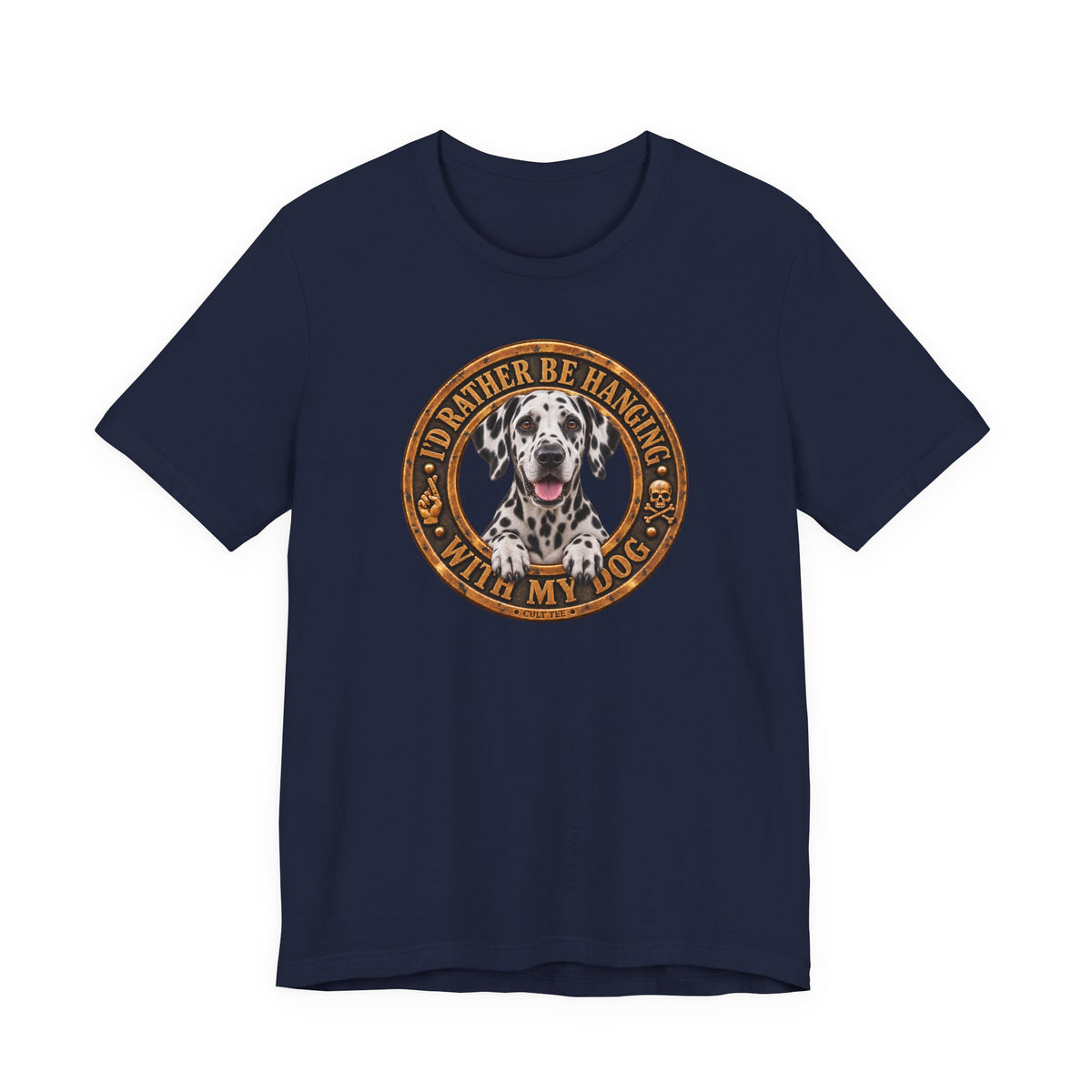 Dalmatian "I'd Rather Be Hanging With My Dog" T-Shirt — Unisex Graphic Tee