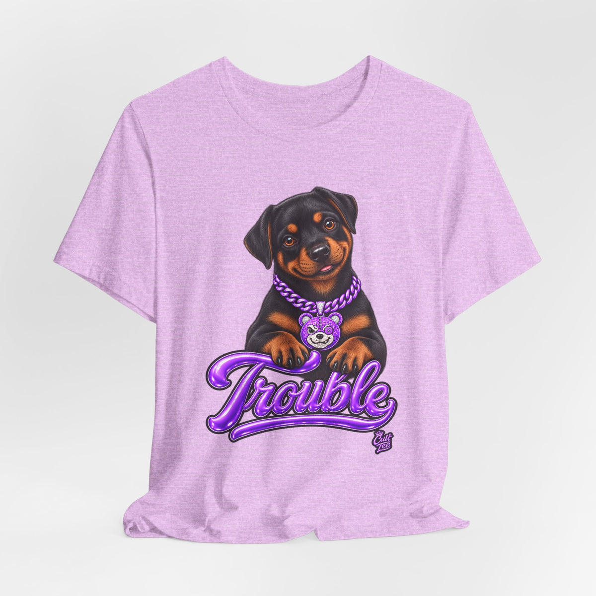 "Trouble" Rottweiler Puppy T-Shirt — Unisex Graphic Tee