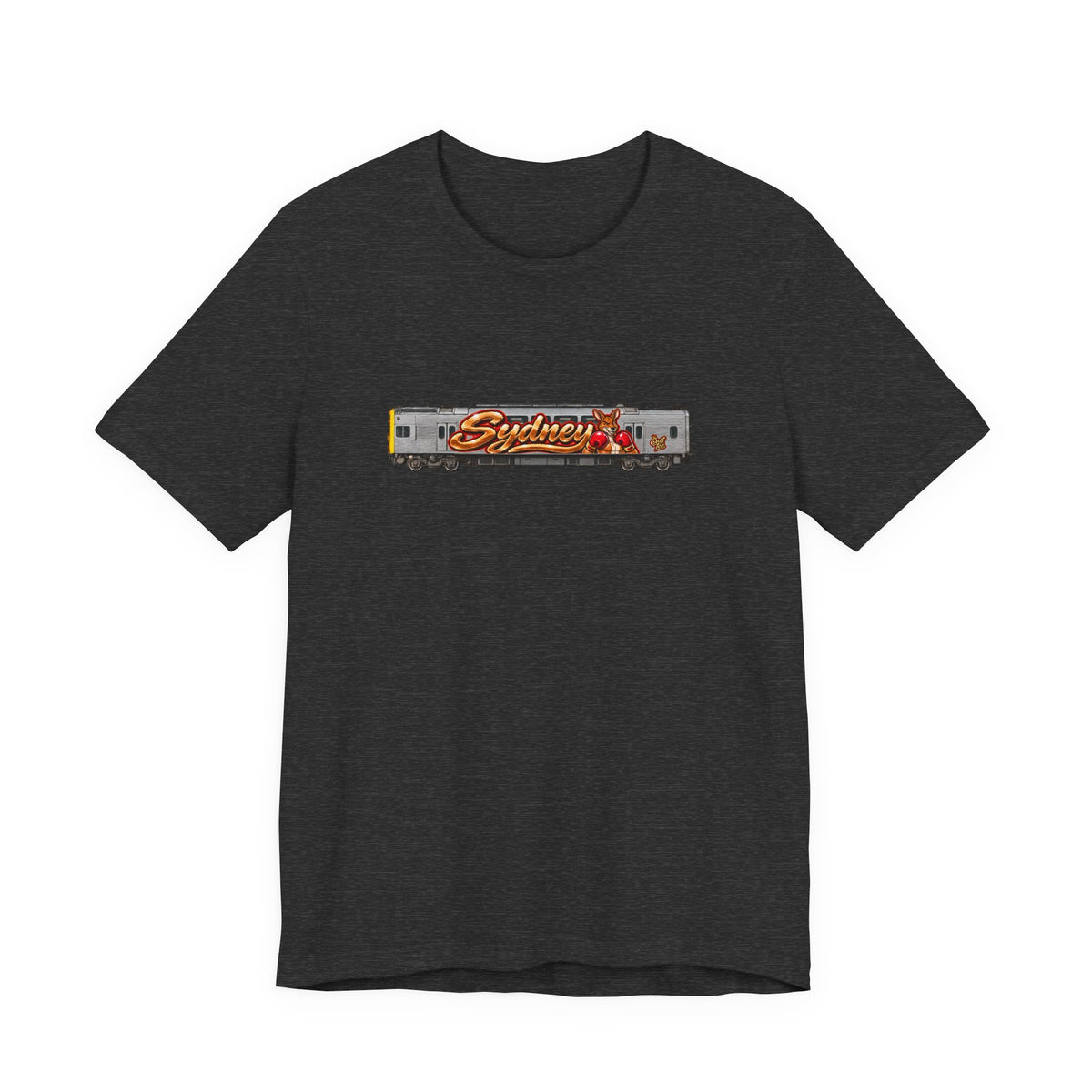 Sydney Graffiti Train Tee — Unisex Retro Graphic T‑Shirt