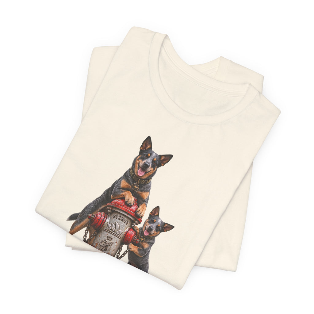 Sydney Fire Hydrant — Australian Cattle Dog Unisex Graphic T-Shirt