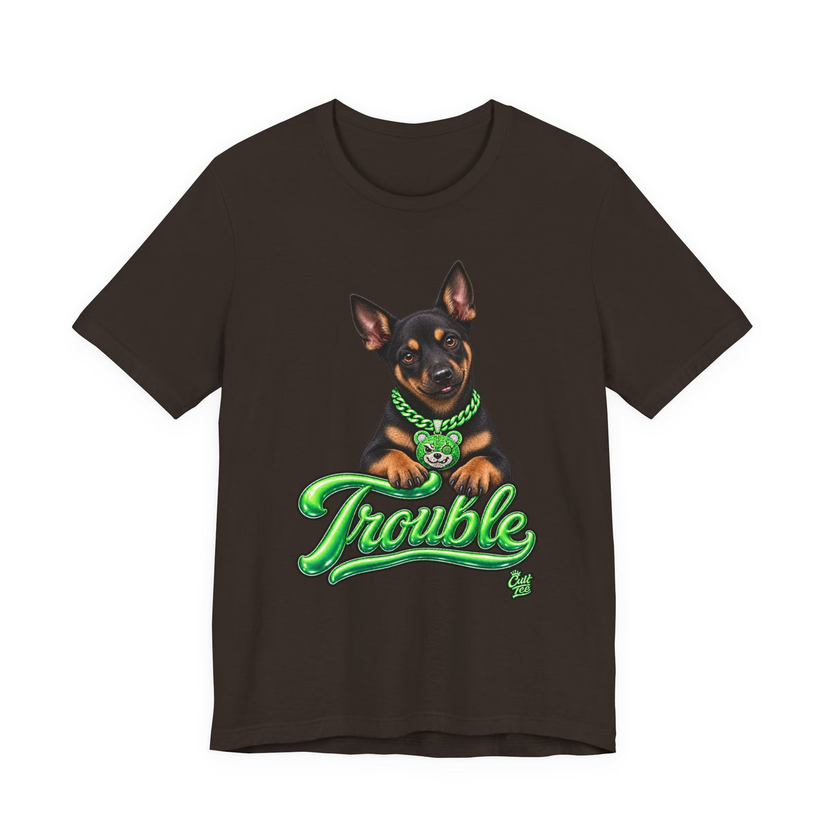 "Trouble" Kelpie Puppy T-Shirt – Unisex Graphic Tee