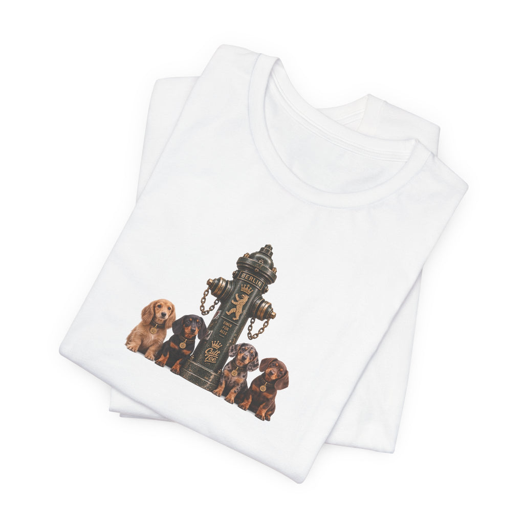 Berlin Fire Hydrant - Dachshund Unisex Softstyle T-Shirt