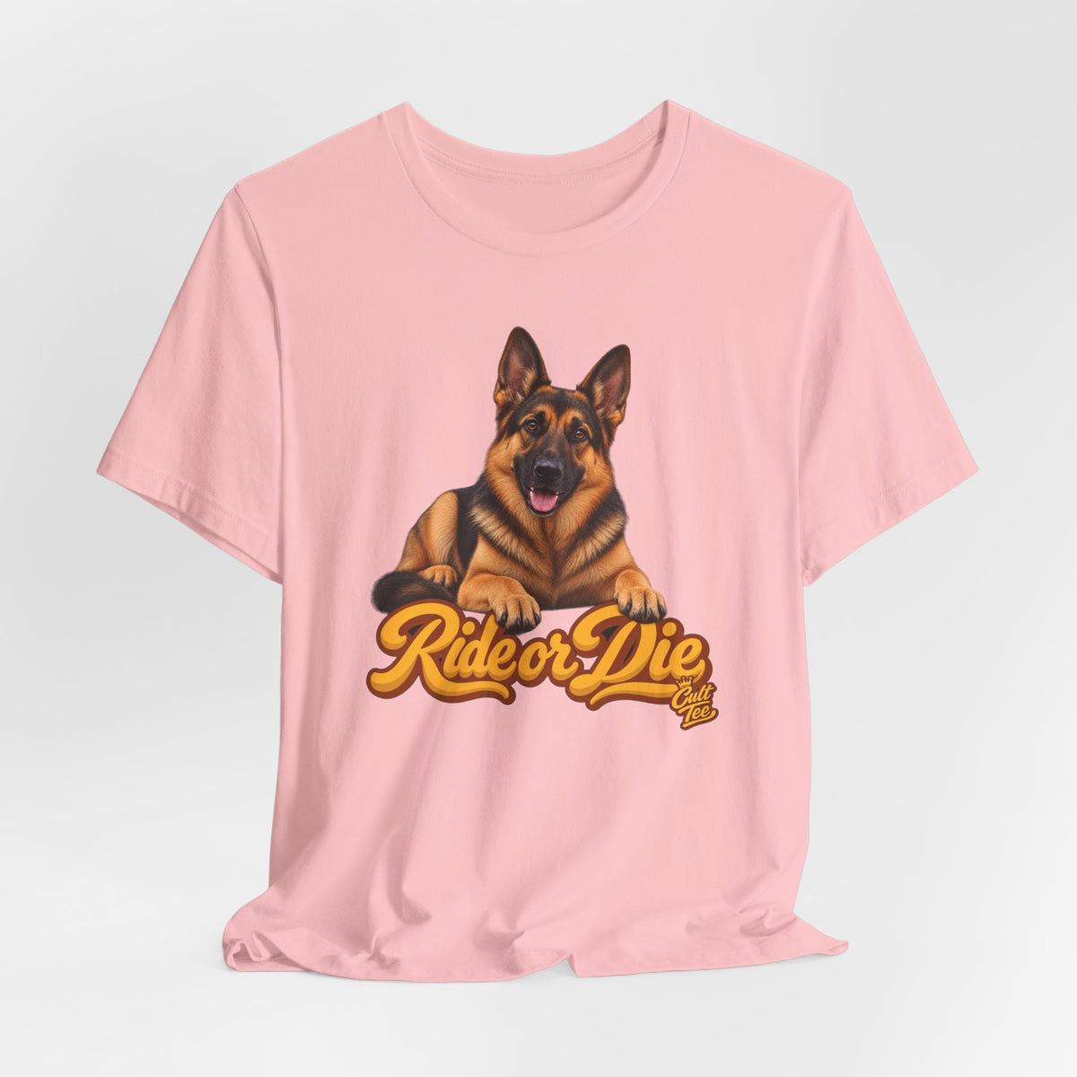 German Shepherd “Ride or Die” T-Shirt — Unisex Loyal Dog Lover Graphic Tee