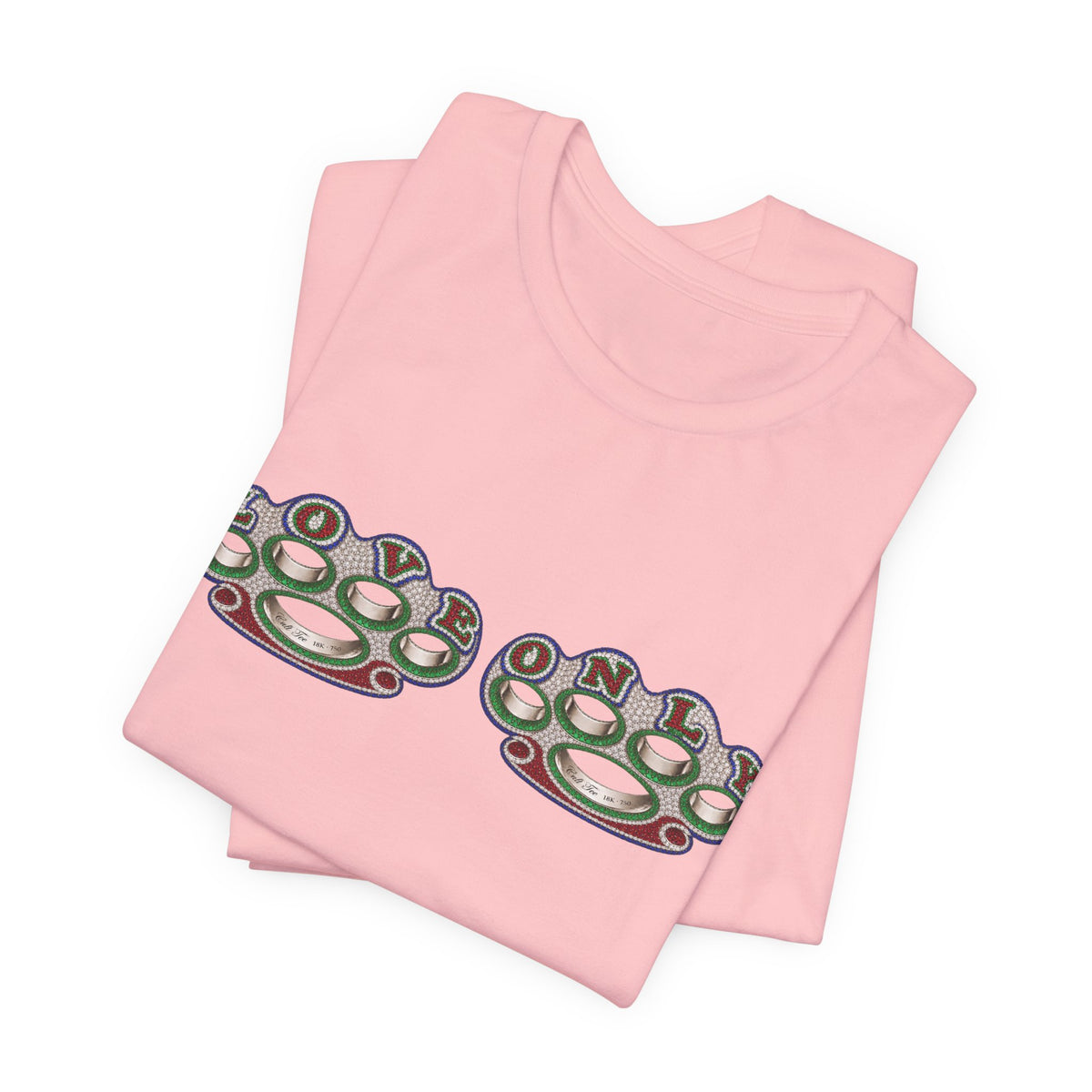 Brass Knuckles Graphic Tee — Retro Streetwear Short Sleeve Shirt