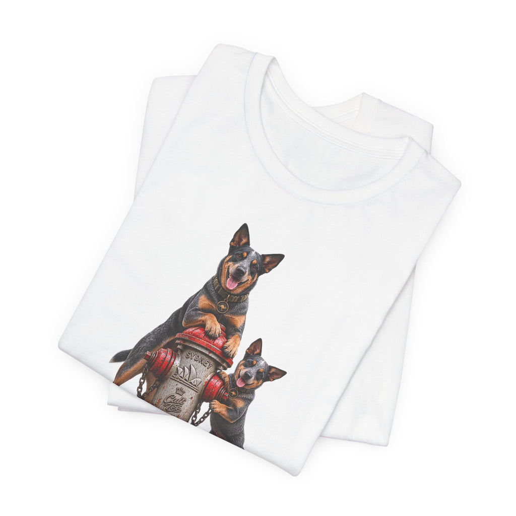 Sydney Fire Hydrant — Australian Cattle Dog Unisex Graphic T-Shirt