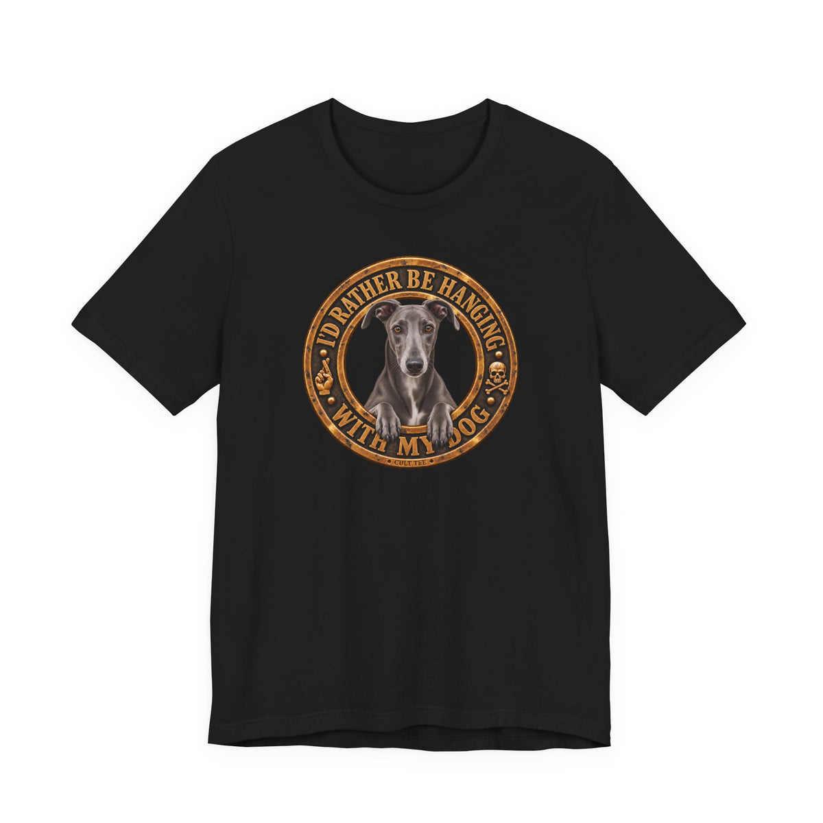 Greyhound 'I'd Rather Be With My Dog' - Unisex Graphic T-Shirt
