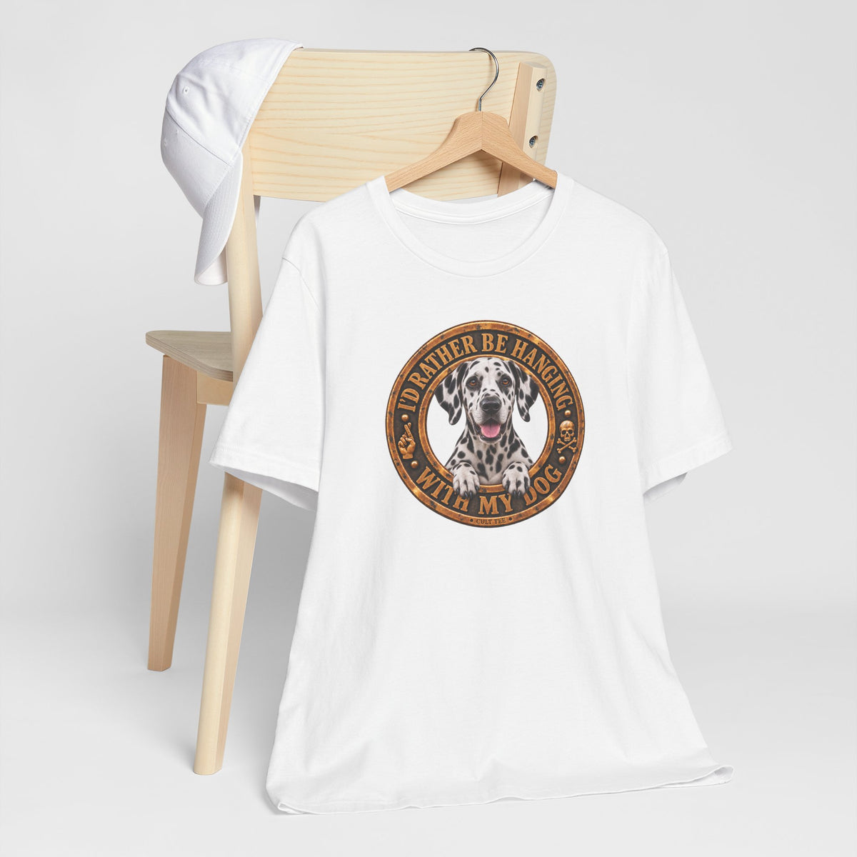 Dalmatian "I'd Rather Be Hanging With My Dog" T-Shirt — Unisex Graphic Tee