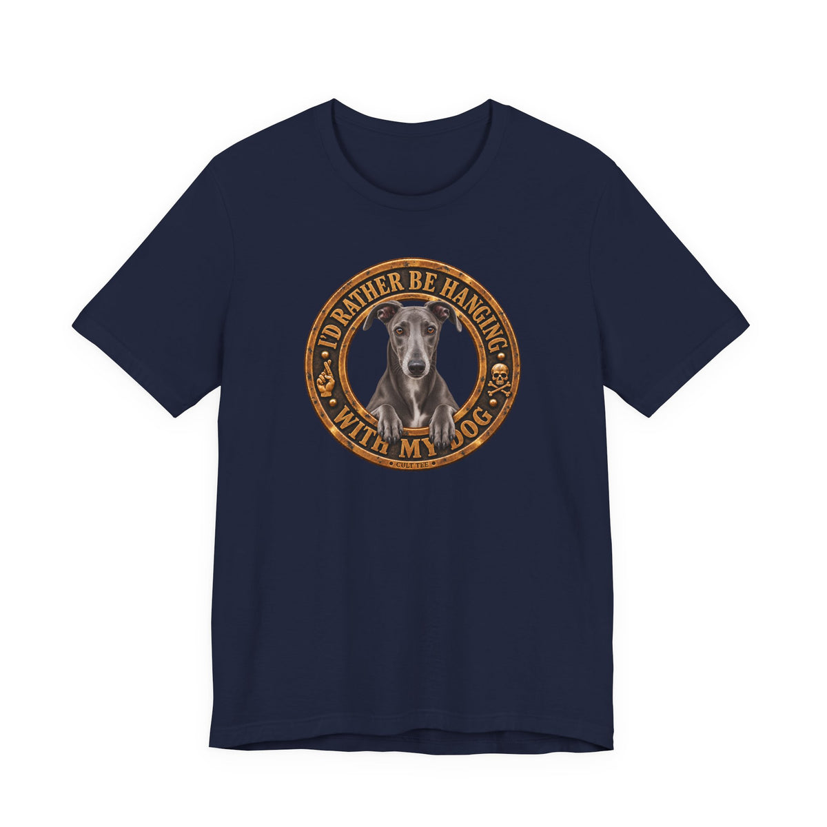 Greyhound 'I'd Rather Be With My Dog' - Unisex Graphic T-Shirt