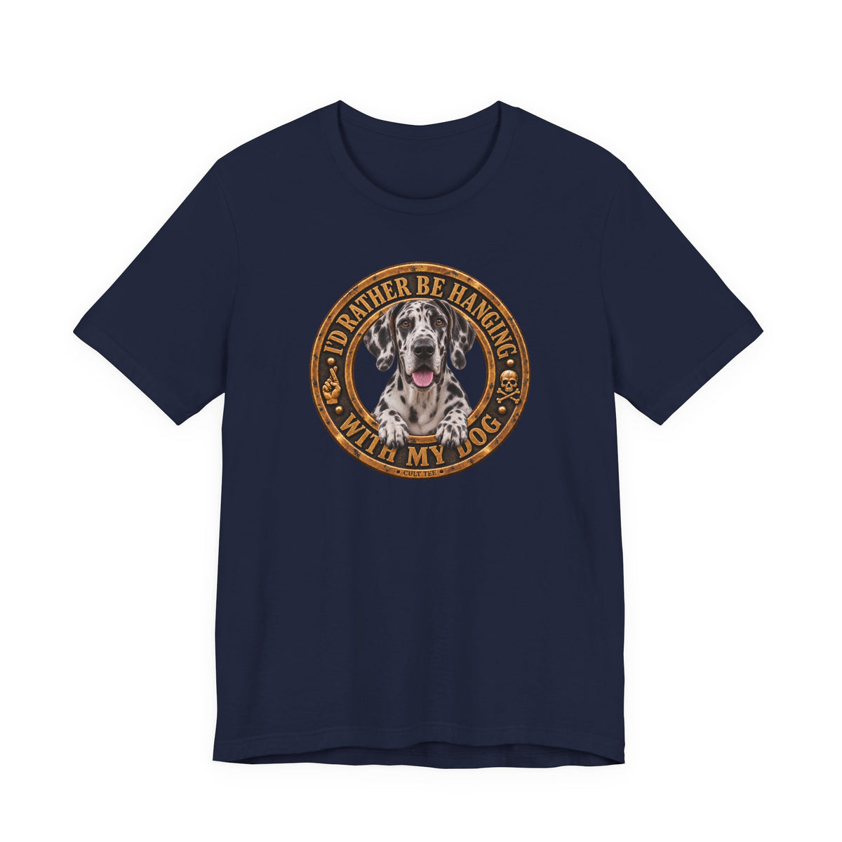 Great Dane "I'd Rather Be Hanging With My Dog" — Unisex Graphic T-Shirt