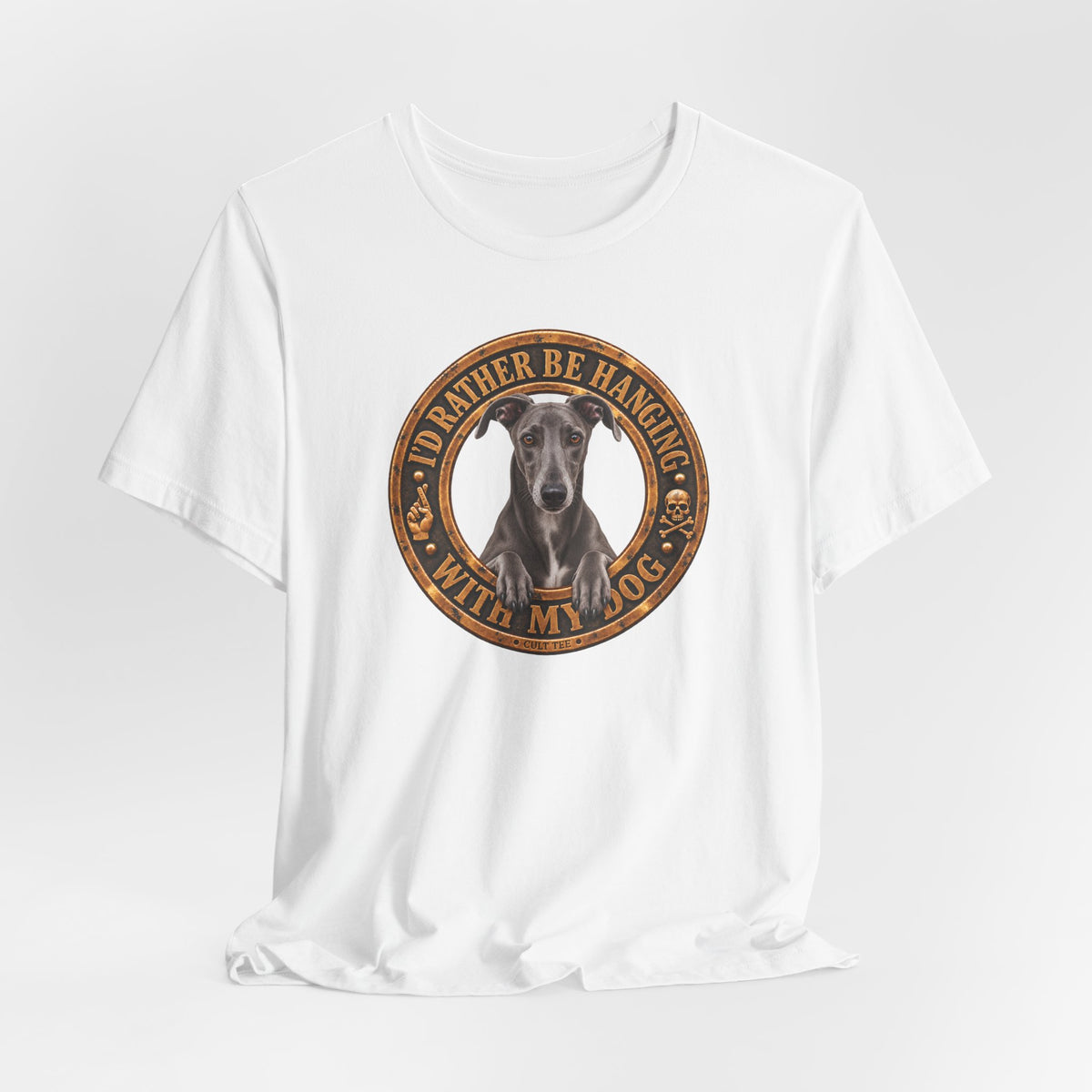 Greyhound 'I'd Rather Be With My Dog' - Unisex Graphic T-Shirt