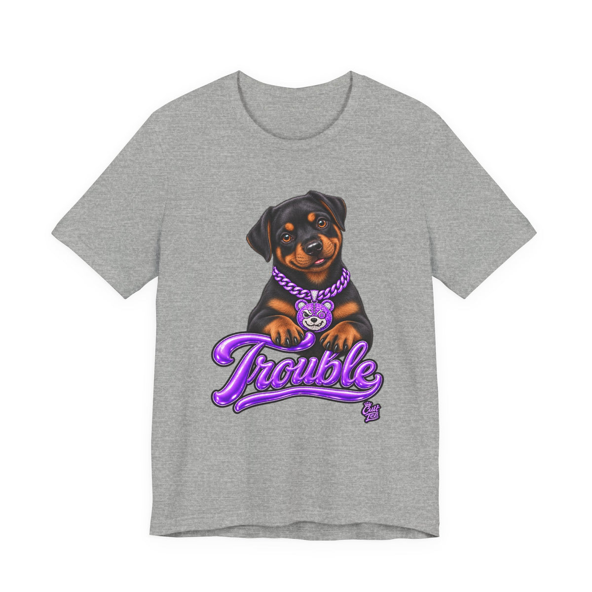 "Trouble" Rottweiler Puppy T-Shirt — Unisex Graphic Tee