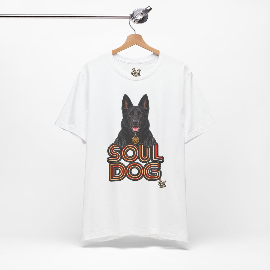 Soul Dog  Black German Shepherd T‑Shirt — Unisex Graphic Tee