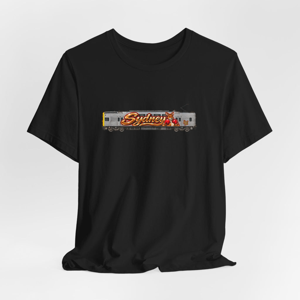 Sydney Graffiti Train Tee — Unisex Retro Graphic T‑Shirt
