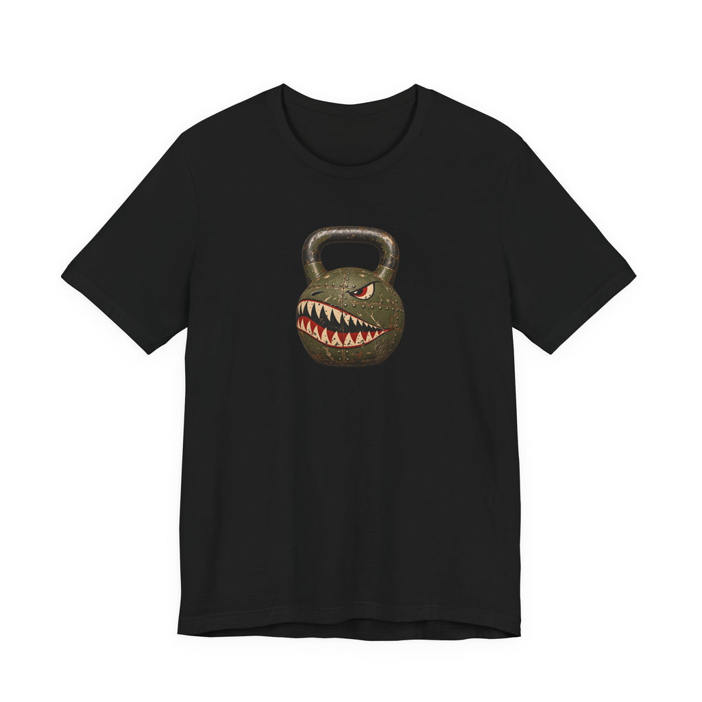 Kettlebell Shark Face Graphic — Unisex T-Shirt