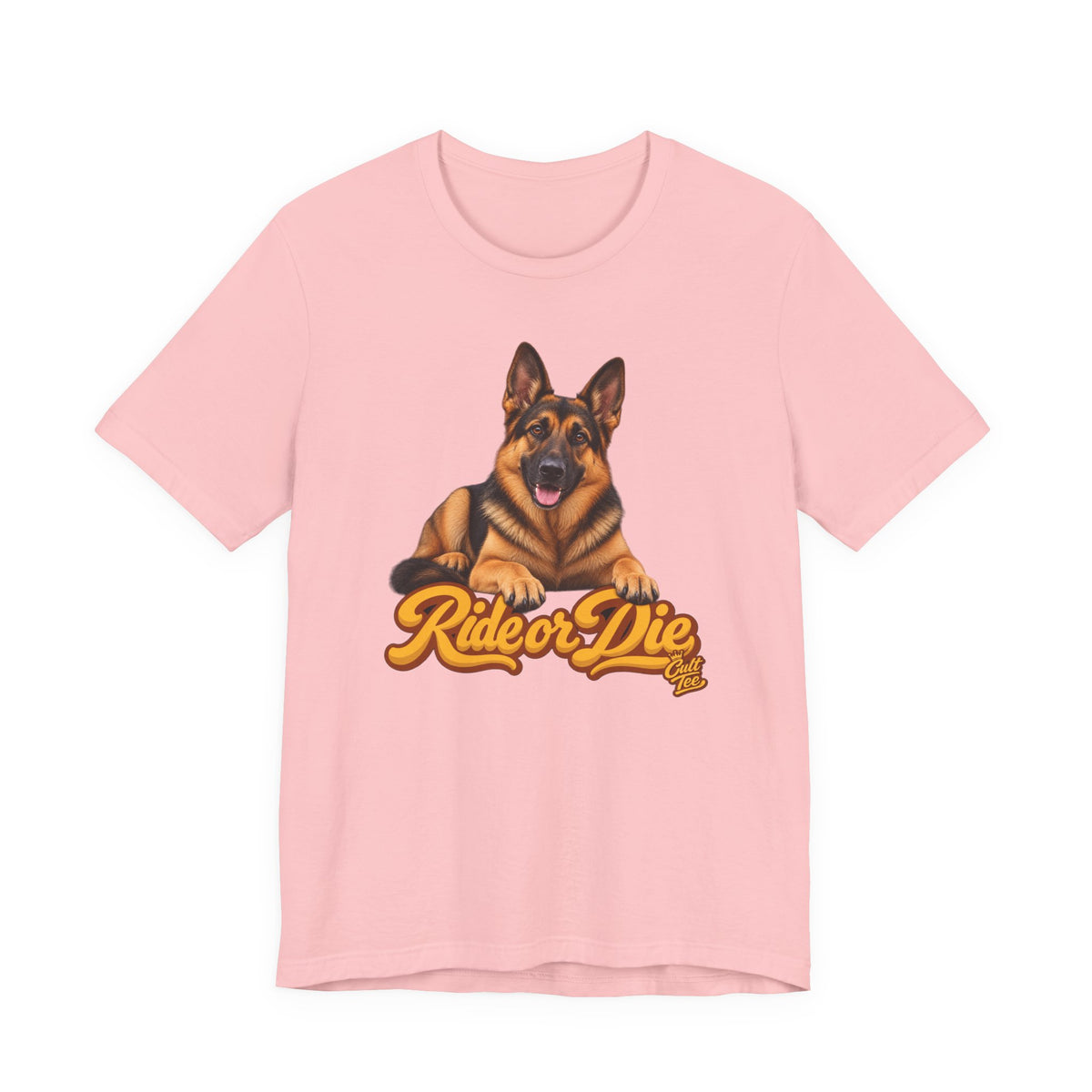 German Shepherd “Ride or Die” T-Shirt — Unisex Loyal Dog Lover Graphic Tee