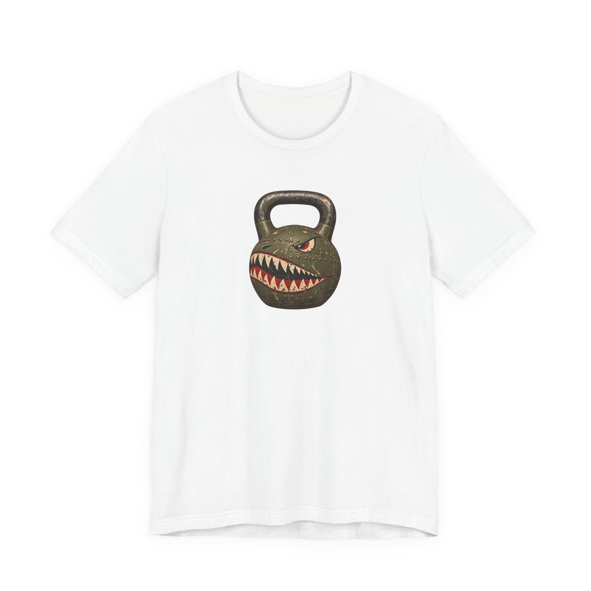 Kettlebell Shark Face Graphic — Unisex T-Shirt