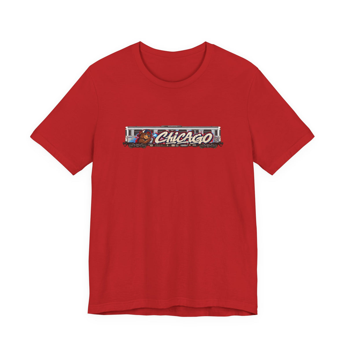 Chicago Train Graphic Tee — Vintage City Transit T‑Shirt