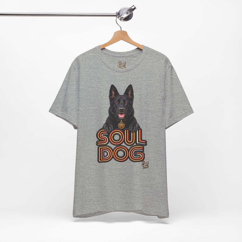 Soul Dog  Black German Shepherd T‑Shirt — Unisex Graphic Tee