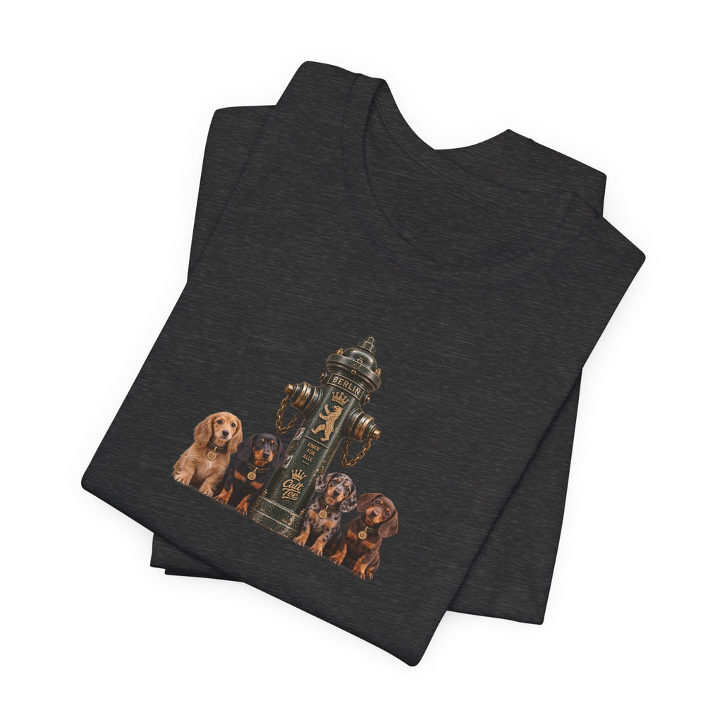Berlin Fire Hydrant - Dachshund Unisex Softstyle T-Shirt