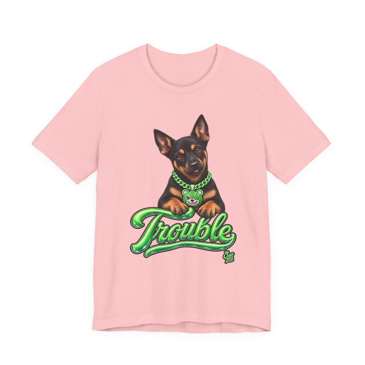 "Trouble" Kelpie Puppy T-Shirt – Unisex Graphic Tee