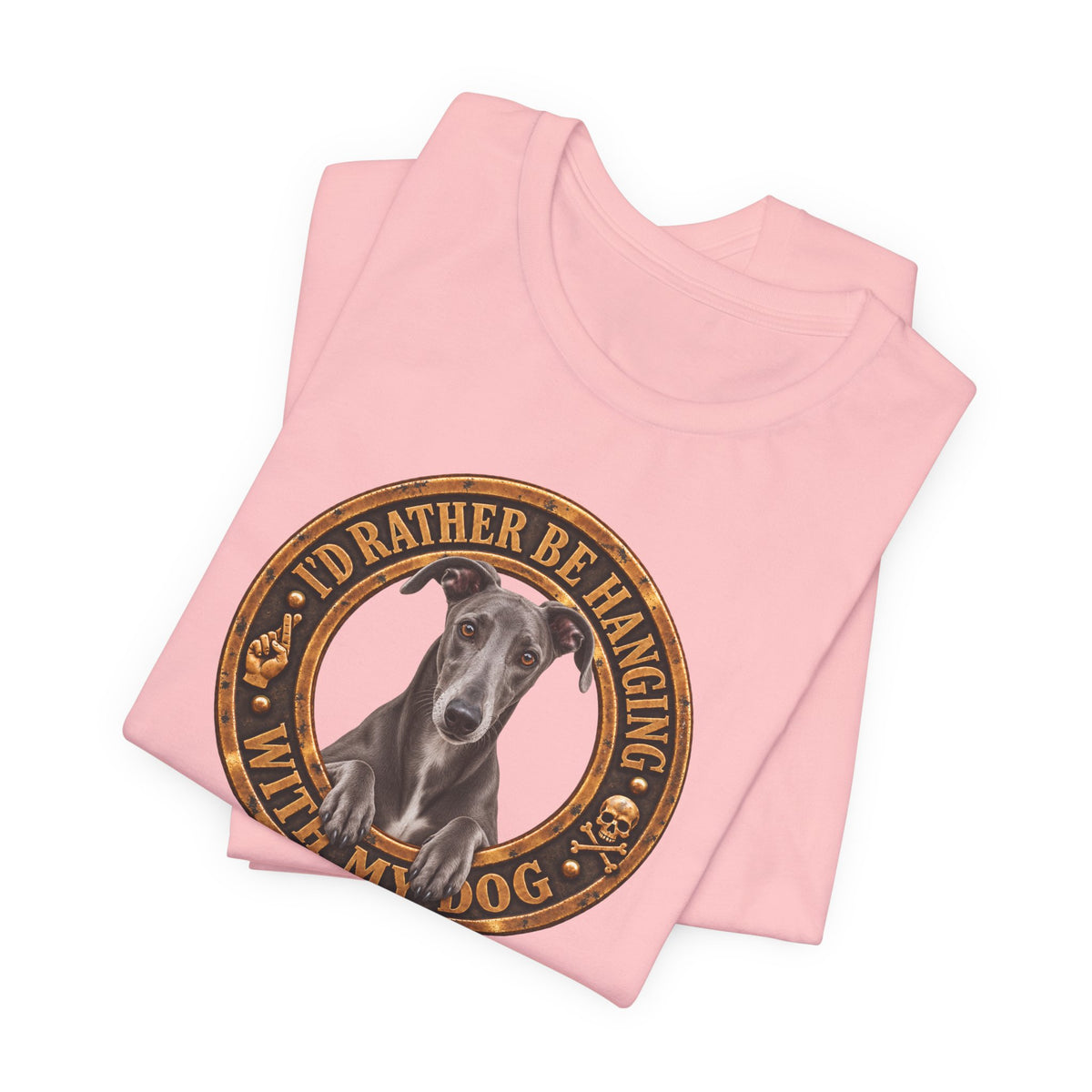 Greyhound 'I'd Rather Be With My Dog' - Unisex Graphic T-Shirt
