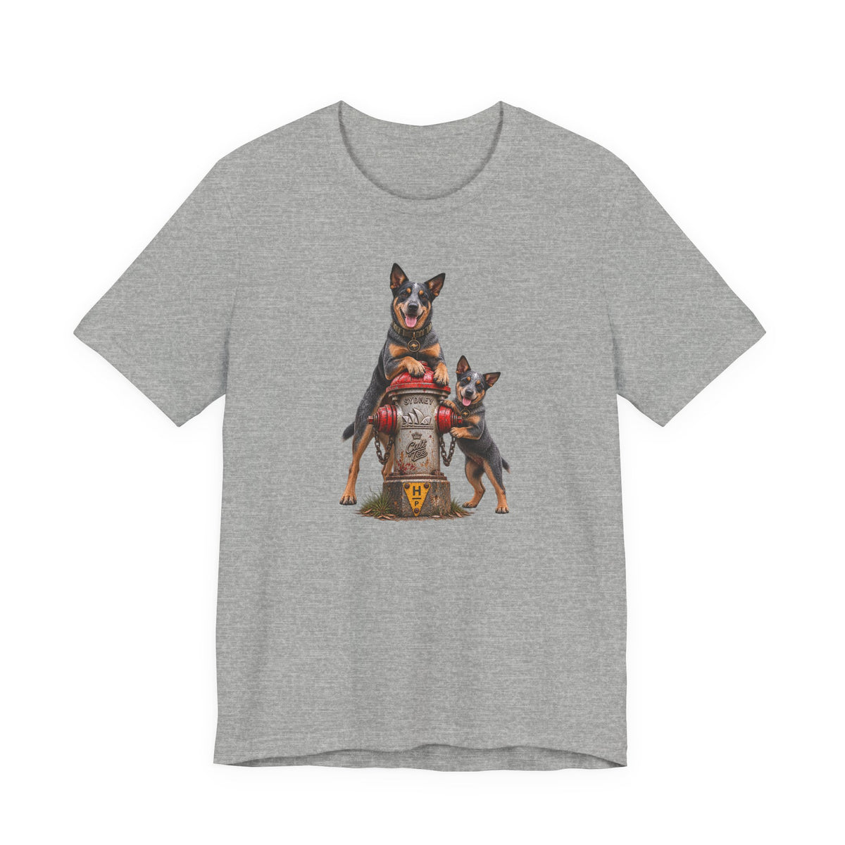 Sydney Fire Hydrant — Australian Cattle Dog Unisex Graphic T-Shirt