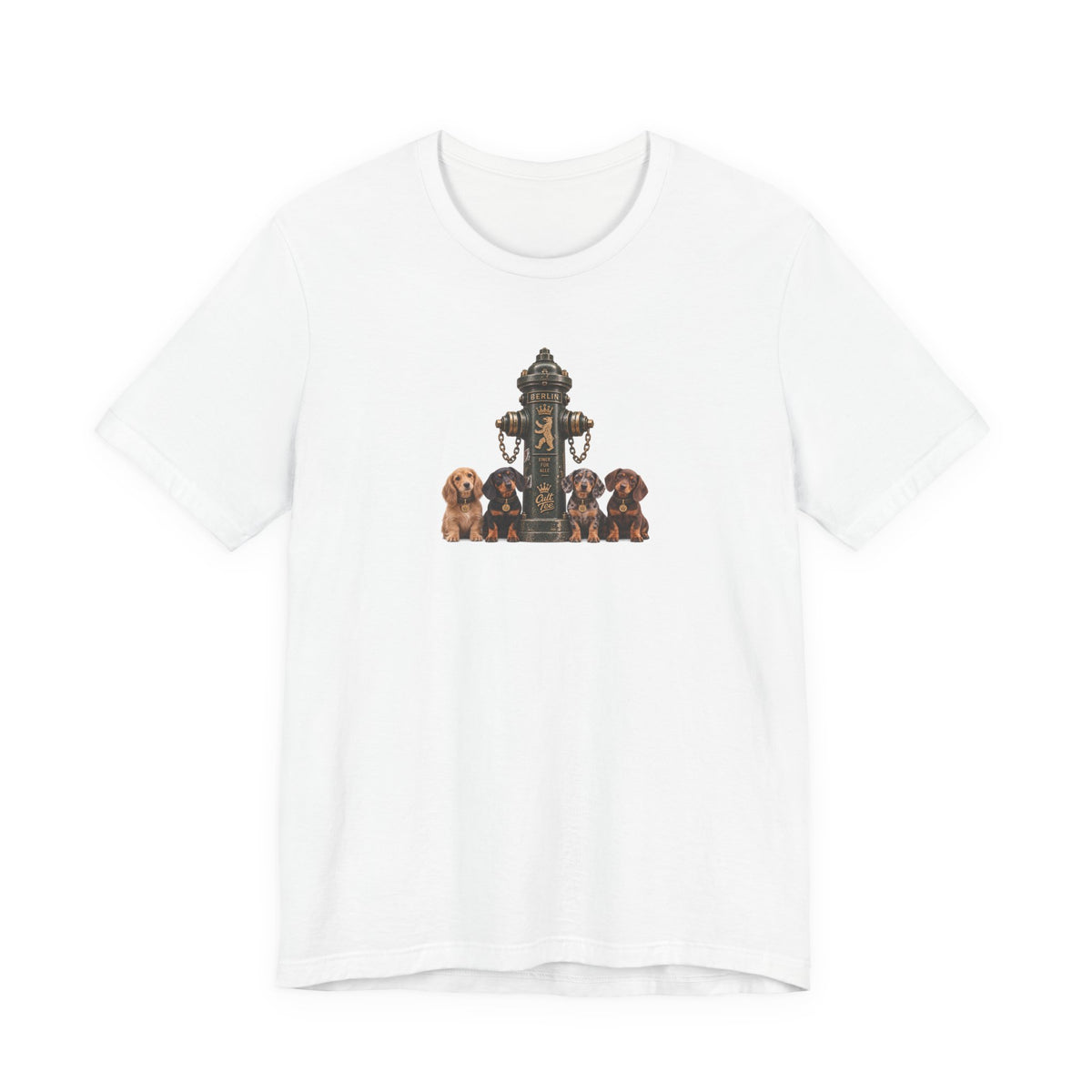 Berlin Fire Hydrant - Dachshund Unisex Softstyle T-Shirt
