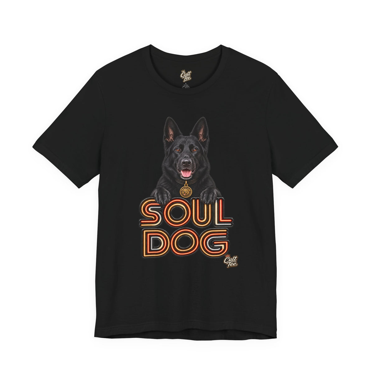 Soul Dog  Black German Shepherd T‑Shirt — Unisex Graphic Tee