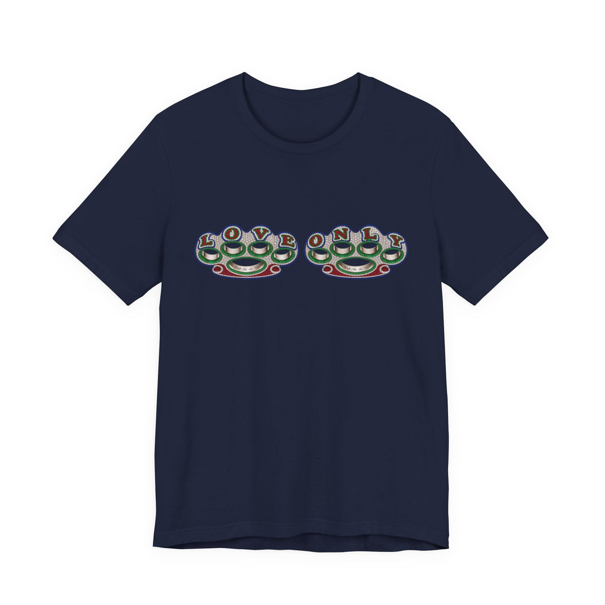 Brass Knuckles Graphic Tee — Retro Streetwear Short Sleeve Shirt