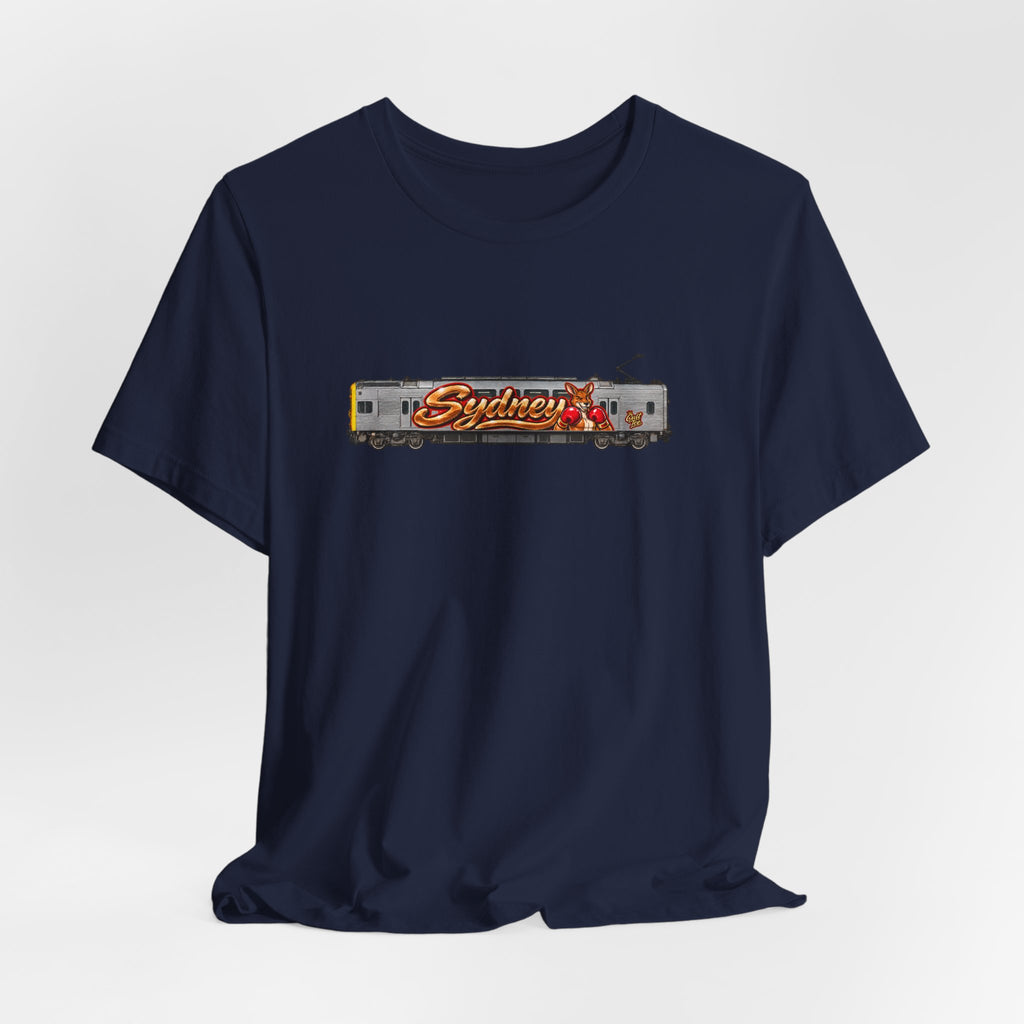 Sydney Graffiti Train Tee — Unisex Retro Graphic T‑Shirt