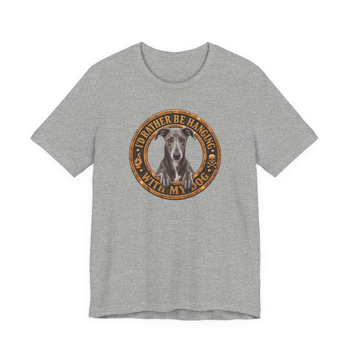 Greyhound 'I'd Rather Be With My Dog' - Unisex Graphic T-Shirt