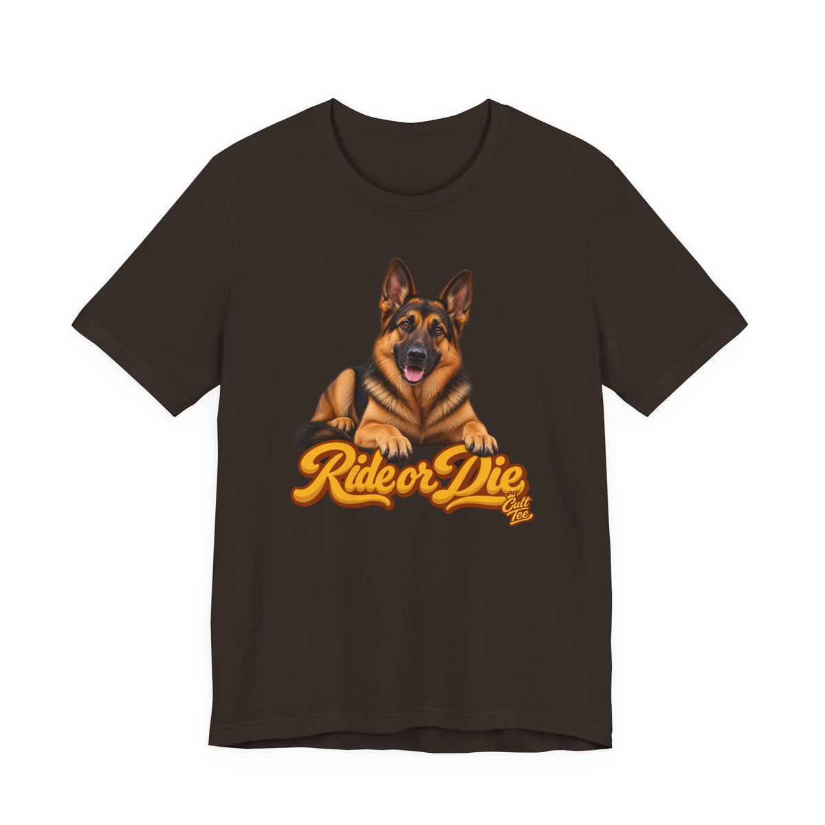 German Shepherd “Ride or Die” T-Shirt — Unisex Loyal Dog Lover Graphic Tee