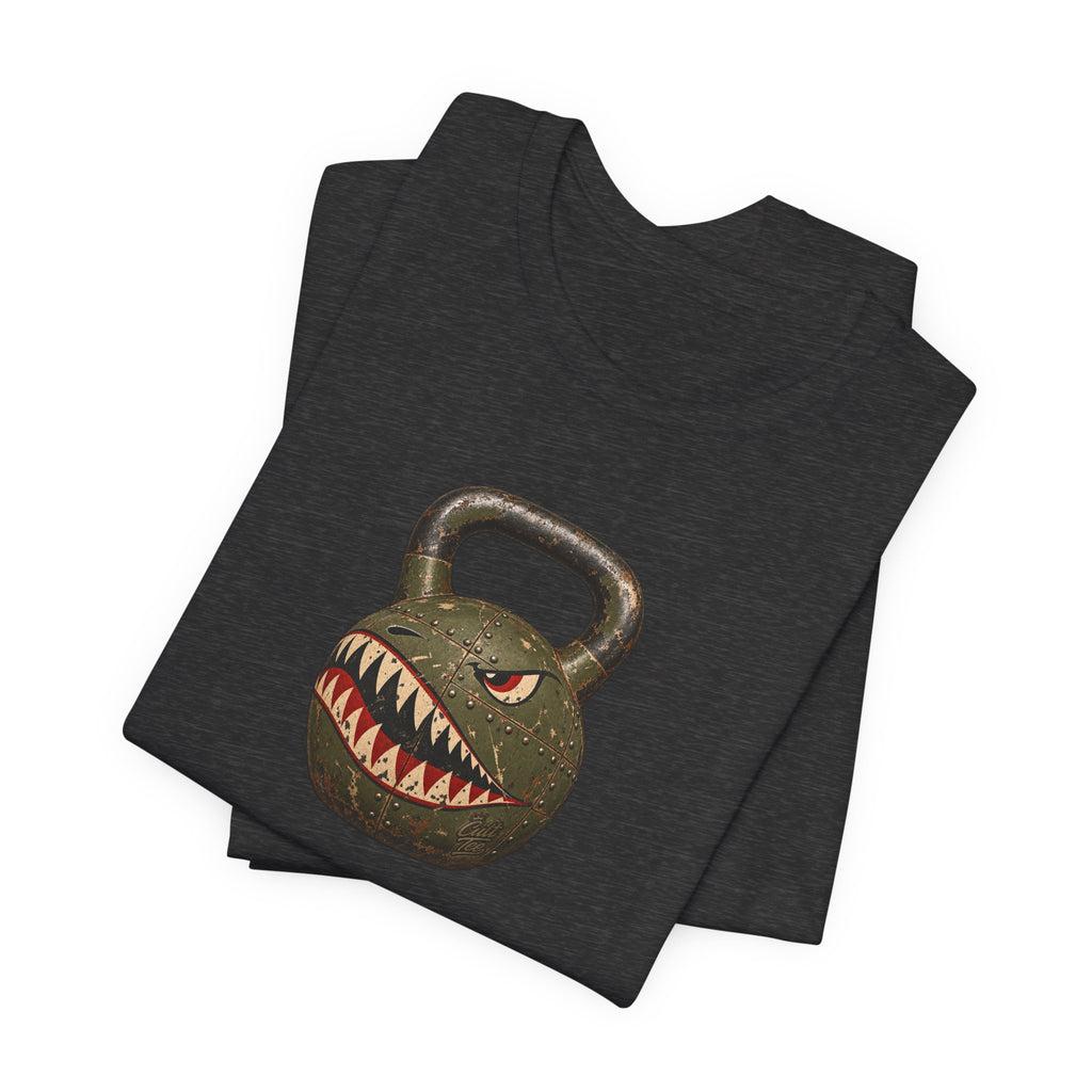 Kettlebell Shark Face Graphic — Unisex T-Shirt