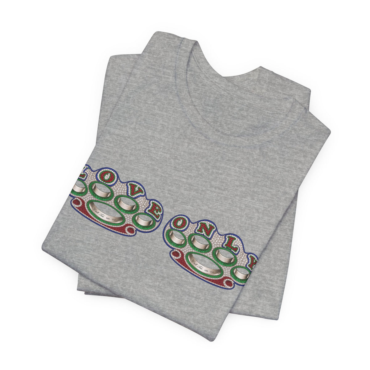 Brass Knuckles Graphic Tee — Retro Streetwear Short Sleeve Shirt
