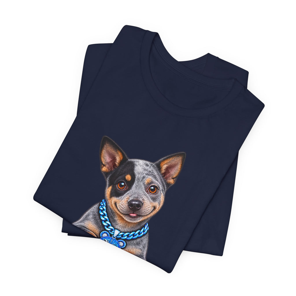 "Trouble" Australian Shepherd Puppy Tee — Unisex Graphic Dog T-Shirt