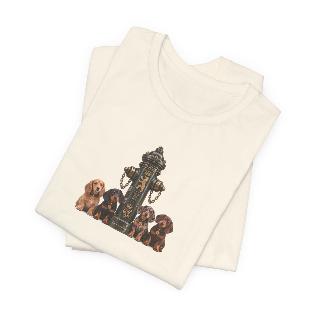 Berlin Fire Hydrant - Dachshund Unisex Softstyle T-Shirt