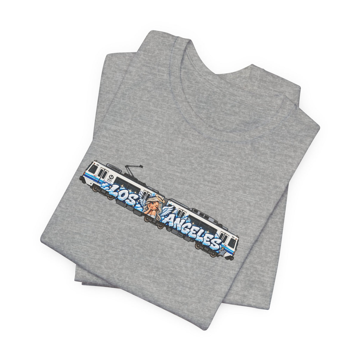 Los Angeles Metro Train Graphic Tee — Unisex Graphic T‑Shirt