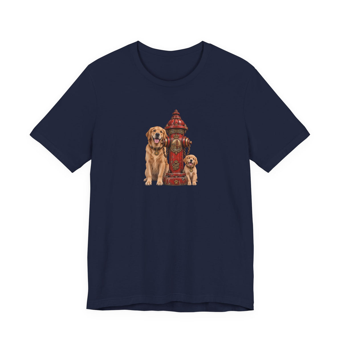 San Francisco Fire Hydrant - Golden Retriever Unisex T-Shirt